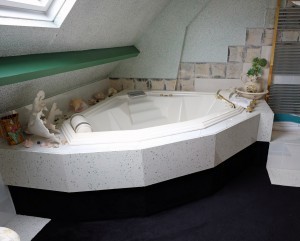 baignoire de la salle de bain