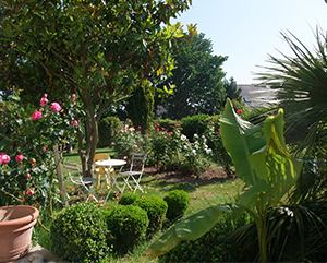 Le jardin de la chambre d'hôte